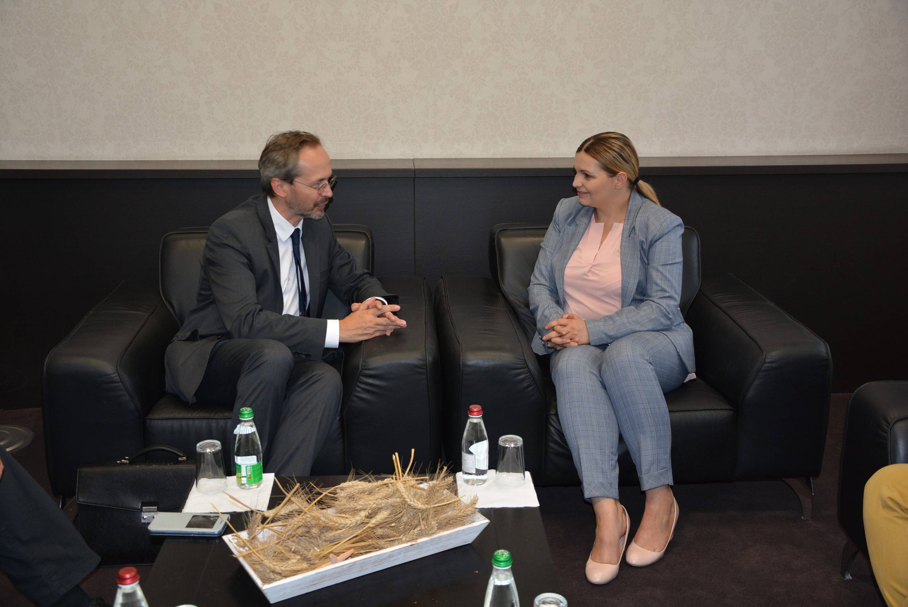 Ministrja Zhiviq takoi ambasadorin e Austrisë, Gernot Pfandler