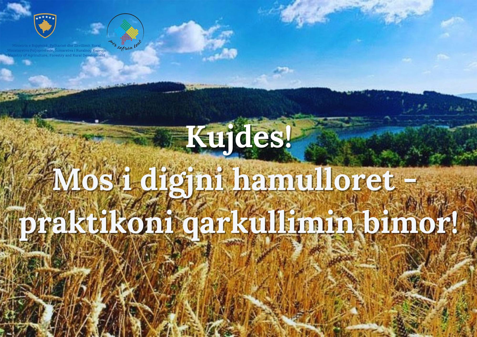 MESAZH KËSHILLIMI PËR FERMERËT