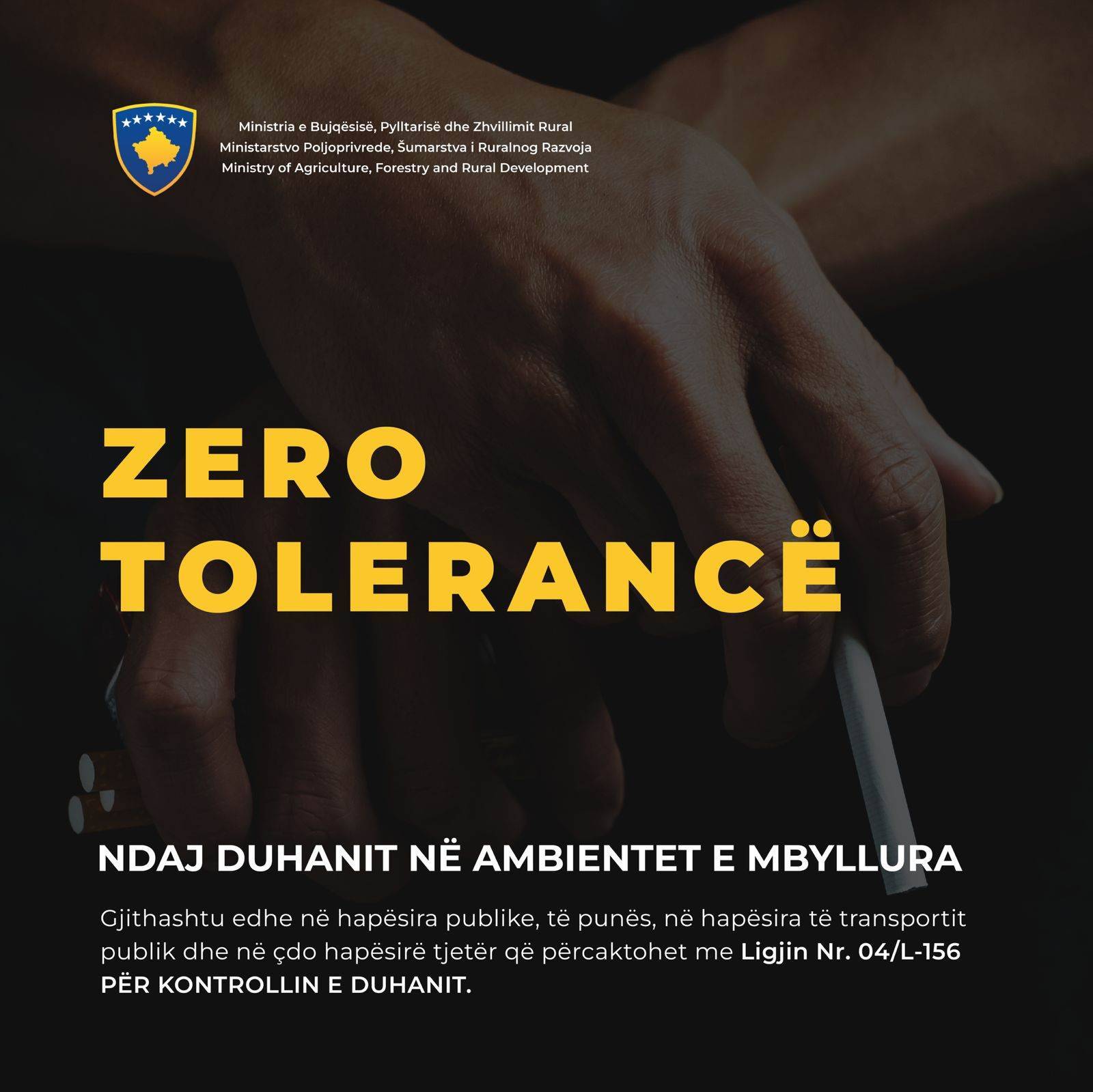Ministri Peci kërkon funksionalizimin e Ligjit për Kontrollin e Duhanit